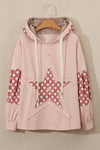 Drawstring Star Long Sleeve Hoodie